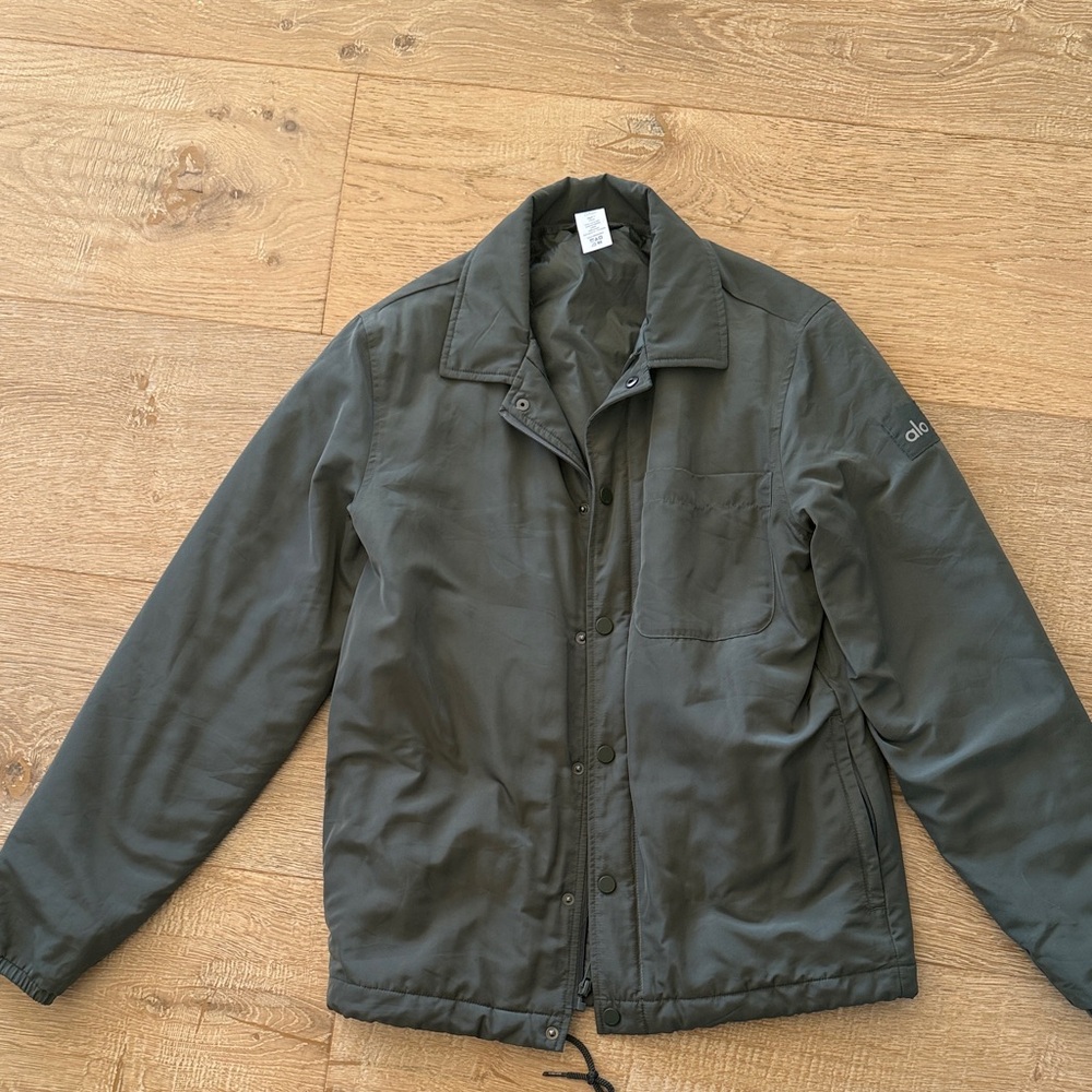 ALO Yoga Men's Dark Olive Green Insulated Jacket